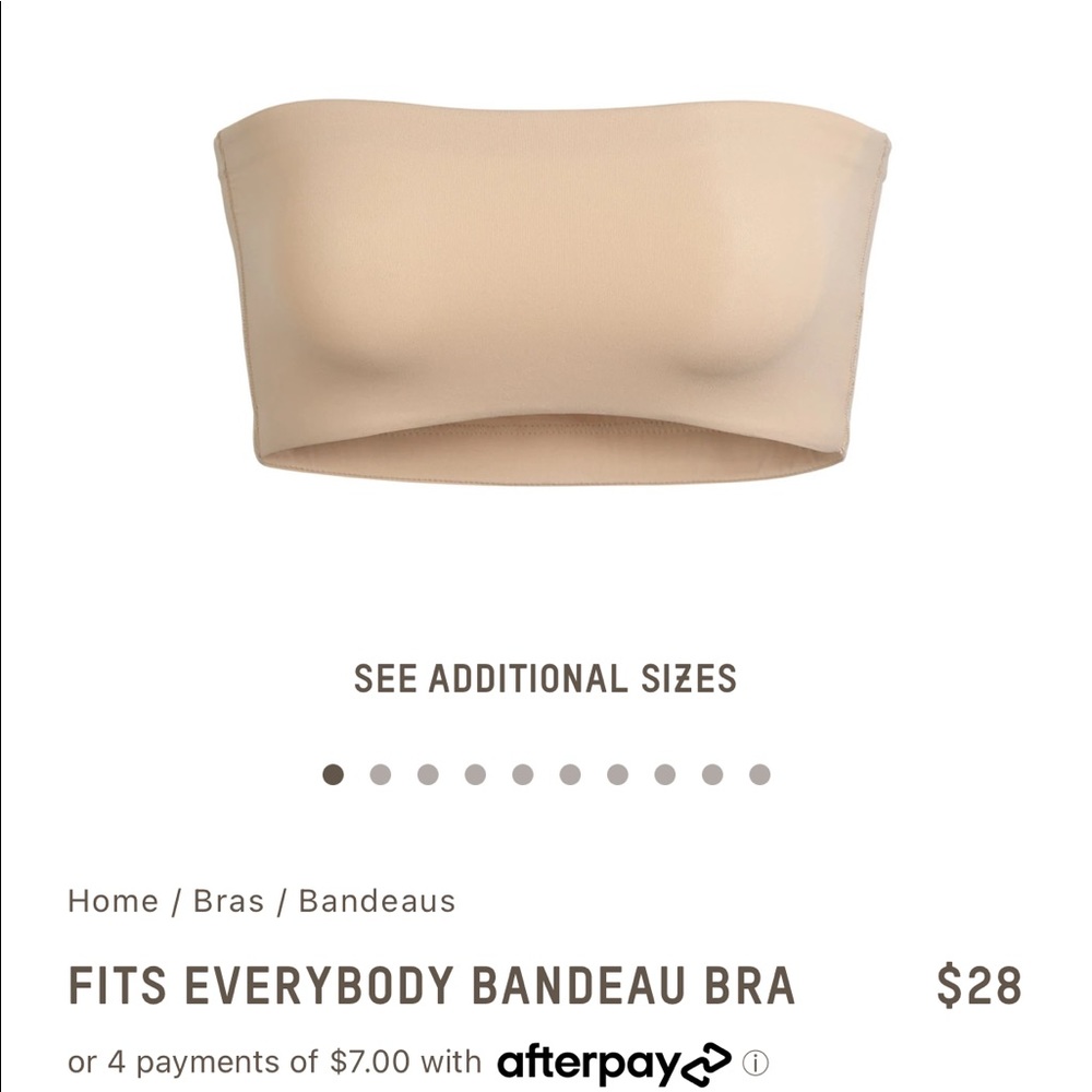 SKIMS Fits Everybody Bandeau Bra CLAY